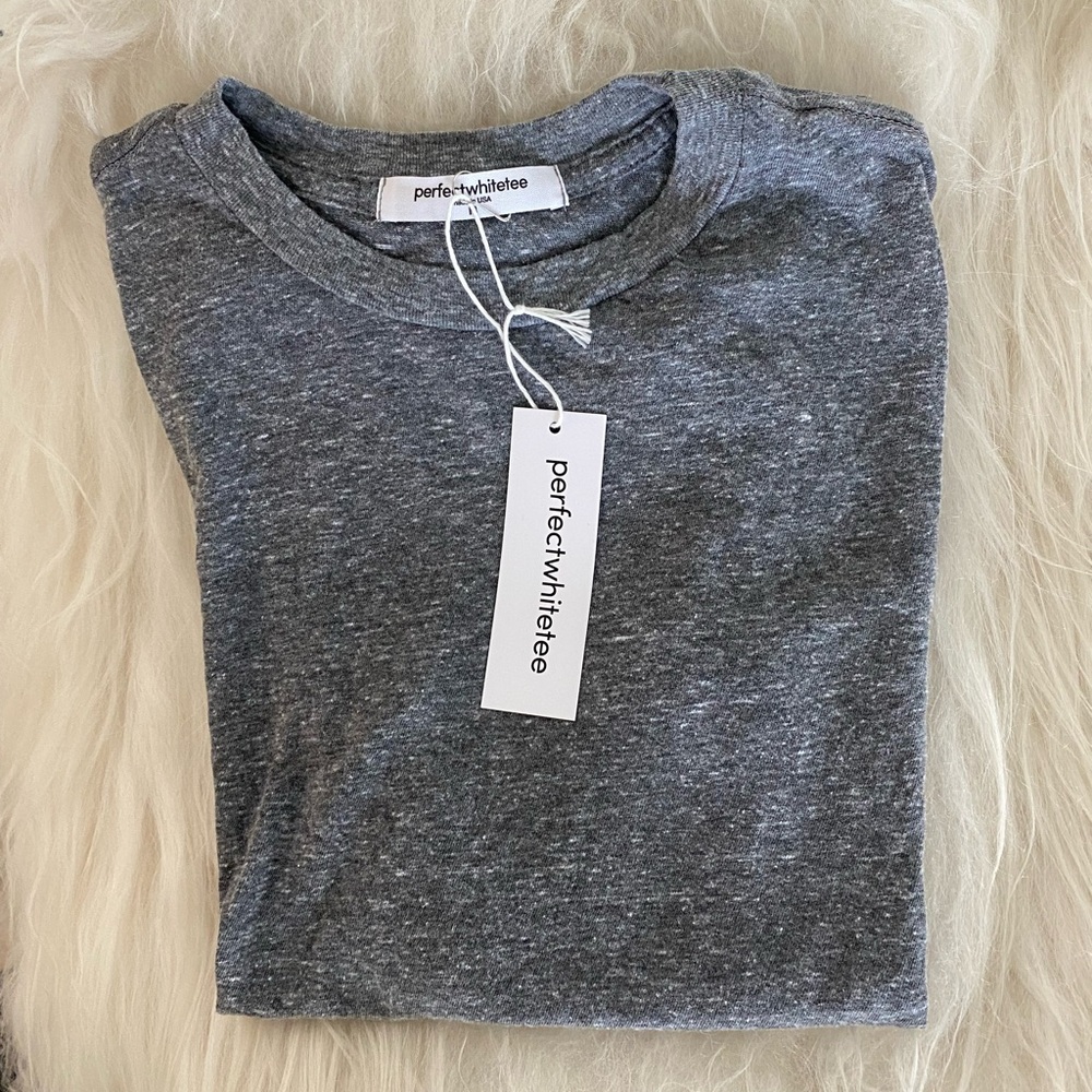 Perfectwhitetee Sheryl heathered grey nwt